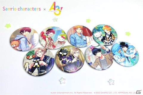 「A3!」とサンリオキャラクターズのグッズがアニメイトで発売！ゲーム内のカードイラストを使った缶バッジやホログラムチケットがラインナップの画像4