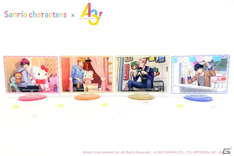 「A3!」とサンリオキャラクターズのグッズがアニメイトで発売！ゲーム内のカードイラストを使った缶バッジやホログラムチケットがラインナップの画像5