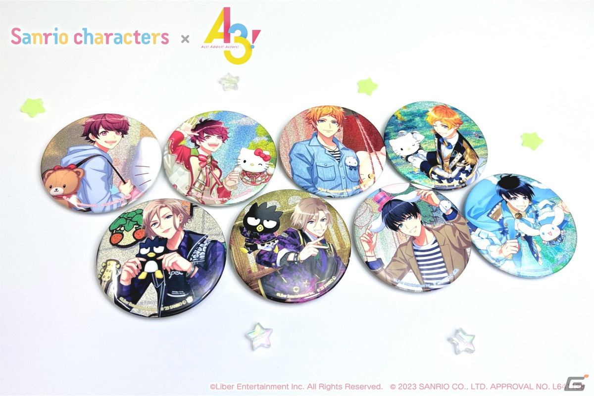 A3!」とサンリオキャラクターズのグッズがアニメイトで発売！ゲーム内