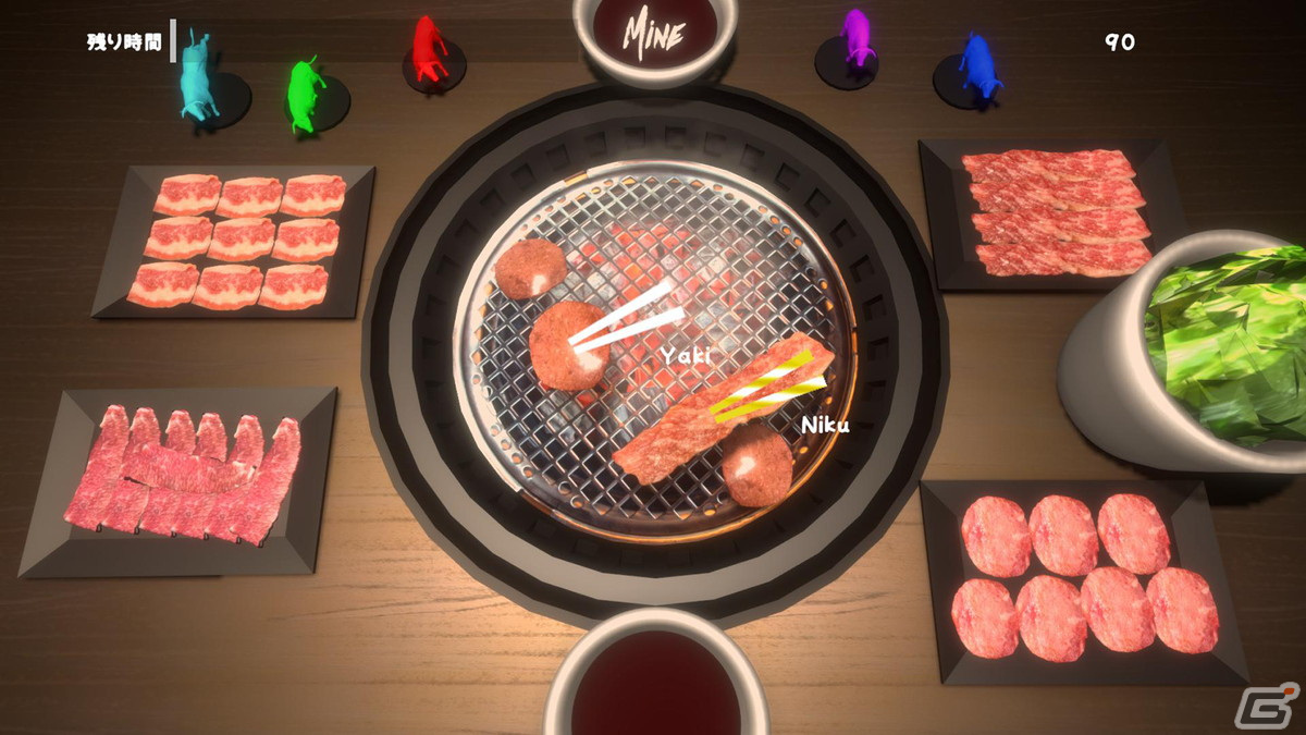 スマホ版「焼肉シミュレーター」が配信開始!片手で焼肉が焼けてSwitch/PC版とのクロスプレイ対戦も可能の画像
