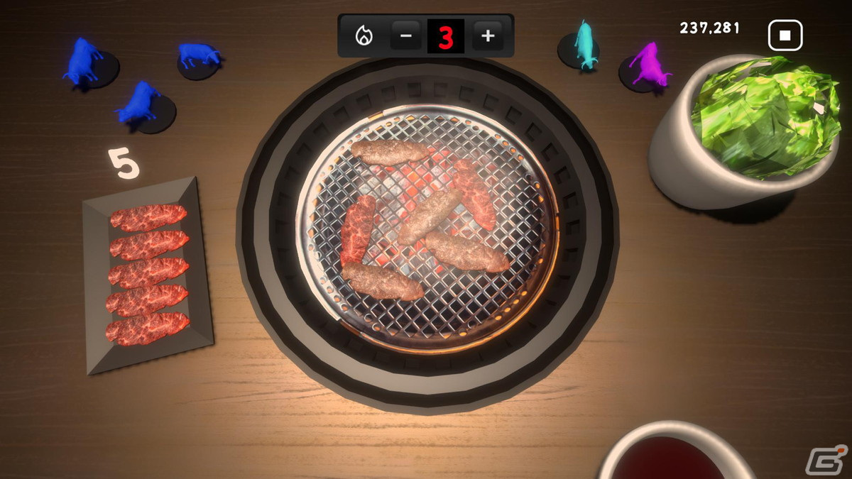 スマホ版「焼肉シミュレーター」が配信開始!片手で焼肉が焼けてSwitch/PC版とのクロスプレイ対戦も可能の画像