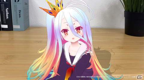 「ノーゲーム・ノーライフ」の白がスマホやMeta Quest 3対応のデジタルフィギュアに！ワイシャツ姿への切換えも可能の画像2