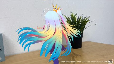 「ノーゲーム・ノーライフ」の白がスマホやMeta Quest 3対応のデジタルフィギュアに！ワイシャツ姿への切換えも可能の画像3