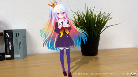 「ノーゲーム・ノーライフ」の白がスマホやMeta Quest 3対応のデジタルフィギュアに！ワイシャツ姿への切換えも可能の画像7