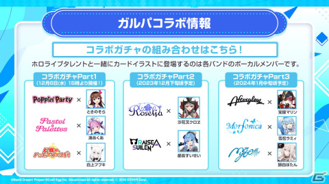 「ガルパ」ホロライブコラボ第2弾に登場するタレントが発表！ラプラス・ダークネスさんの楽曲「合縁事変」の追加もの画像2