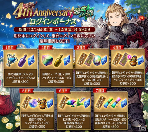 「FFBE幻影戦争」に新URユニットの獅子王エルデが登場！ピックアップ召喚券がもらえるログインボーナスもの画像6