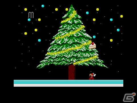 サンタクロースと妨害キャラとの掛け合いを描いた鑑賞ソフト「B.G.V クリスマス(MSX2版)」がプロジェクトEGGで配信!の画像