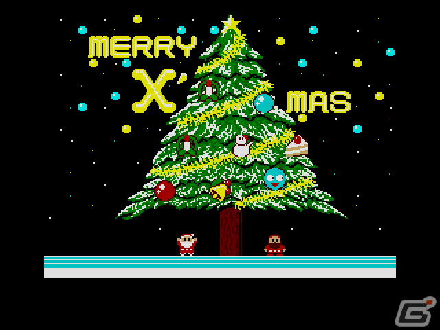 サンタクロースと妨害キャラとの掛け合いを描いた鑑賞ソフト「B.G.V クリスマス(MSX2版)」がプロジェクトEGGで配信!の画像