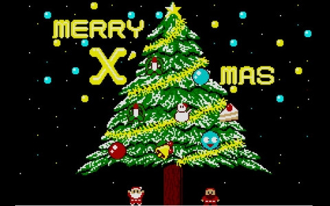 サンタクロースと妨害キャラとの掛け合いを描いた鑑賞ソフト「B.G.V クリスマス（MSX2版）」がプロジェクトEGGで配信！