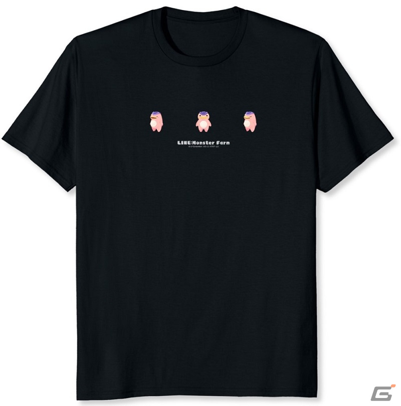 ▲「モッチー（特殊個体）」Tシャツ（カラー：ブラック）