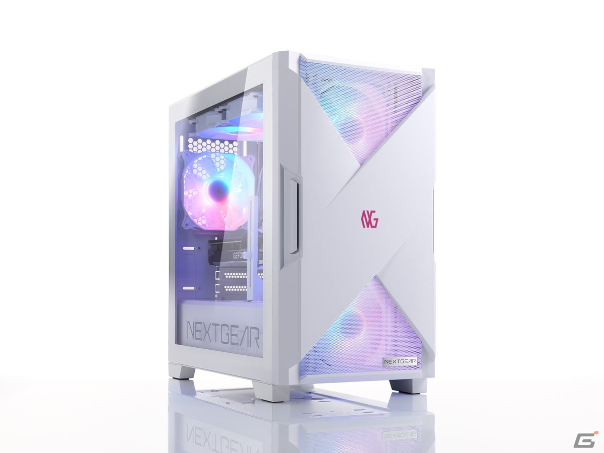 マウスコンピューターのゲーミングパソコン「NEXTGEAR JG」シリーズにホワイト筐体モデル4機種が登場！の画像
