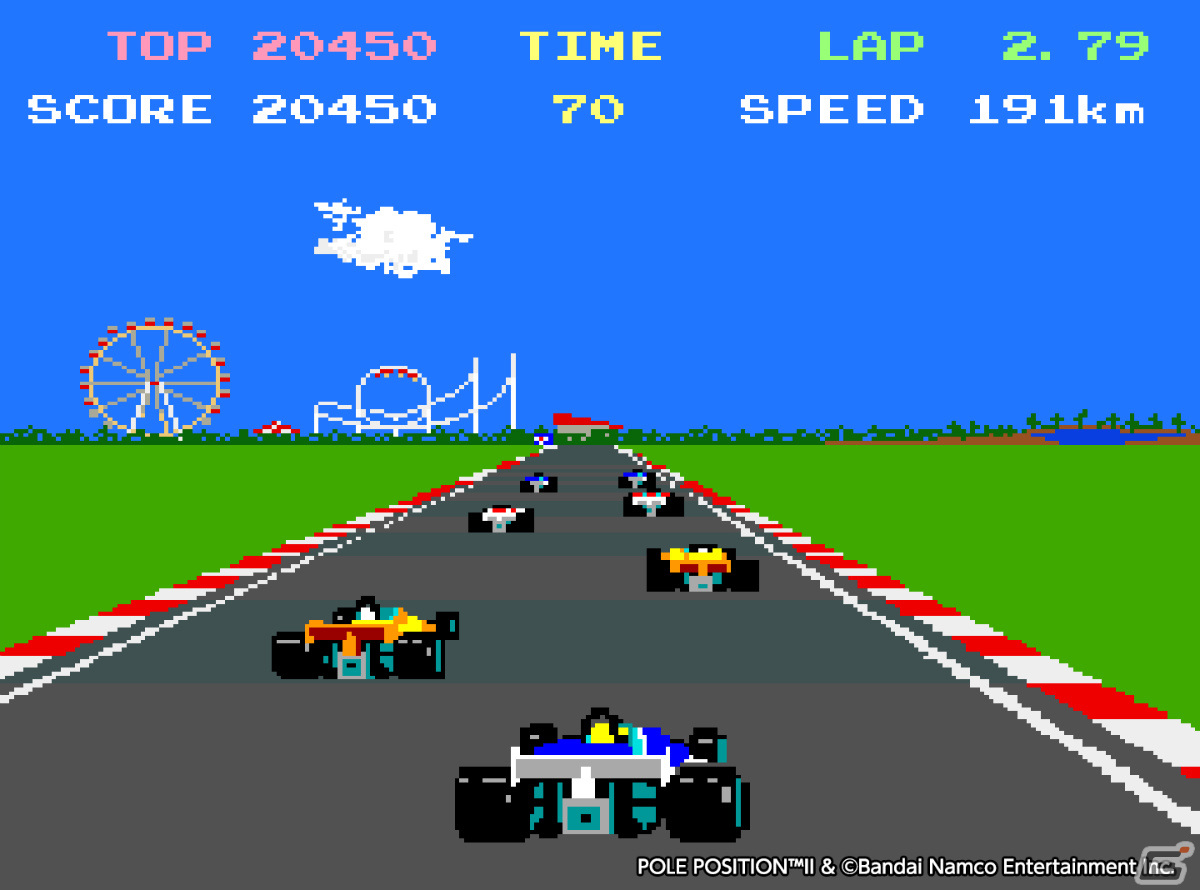 「アーケードアーカイブス ポールポジションII」が12月7日に配信！4つのコースでポールポジション獲得を目指すレースゲームの画像4