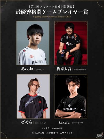 「日本eスポーツアワード」ファン投票の第2回中間結果が発表！最優秀eスポーツクリエイター賞ではえなこさん、けんきさんらが上位にの画像4