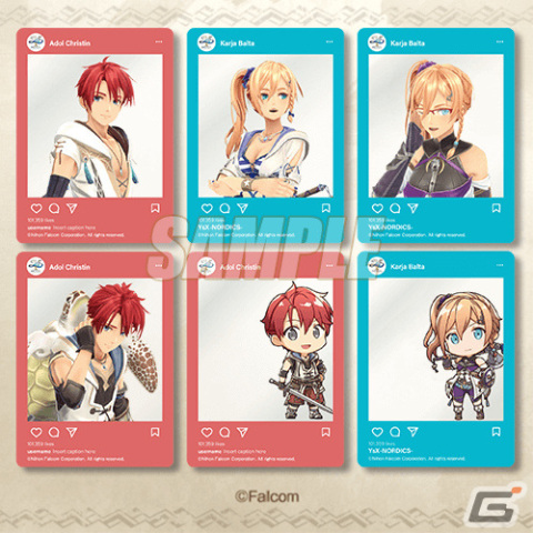 「イースX」オンラインくじが12月14日より販売開始！登場！アドルとカージャを中心にキャラファイングラフやパスケースなどがラインナップの画像18