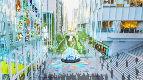 渋谷に伝説のポケモン“テラパゴス”が3Dで出現！「ポケットモンスター スカーレット・バイオレット ゼロの秘宝」後編・藍の円盤配信記念イベントが12月14日より開催の画像1
