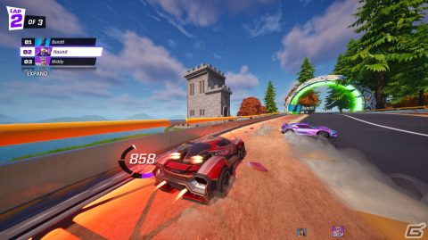 「フォートナイト」内にPsyonixによる新たなアーケードレースゲーム「Rocket Racing」が登場！の画像