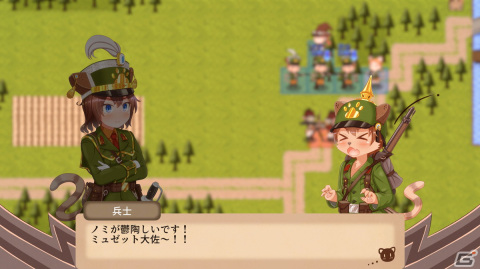 ファンタジーと近代戦争が融合した戦略SRPG「ミュゼットとネコ耳の歩兵隊 ～にくきゅうの旗のもとに～」が2025年にSteamで配信！の画像