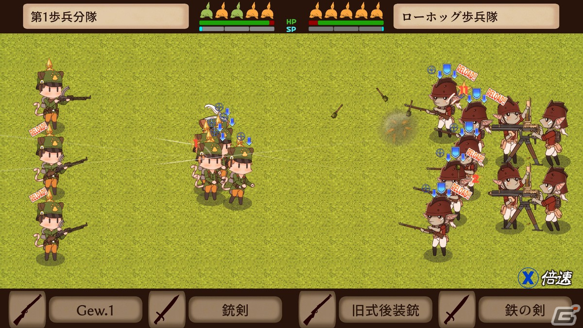 ファンタジーと近代戦争が融合した戦略SRPG「ミュゼットとネコ耳の歩兵隊 ～にくきゅうの旗のもとに～」が2025年にSteamで配信！の画像8