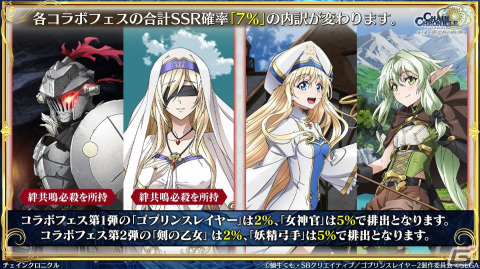 「チェンクロ」と「ゴブリンスレイヤーII」のコラボ情報が公開！ゴブリンスレイヤーと剣の乙女は絆共鳴必殺を所持の画像15