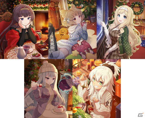 「ごまおつ」でクリスマス総選挙イベントが開催！お家クリスマスを過ごす学園乙女が描かれたガチャもの画像7