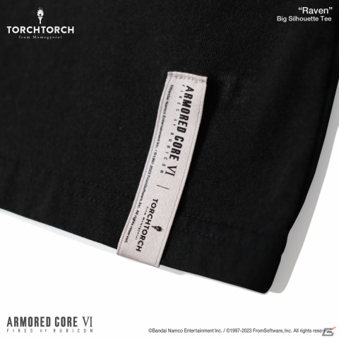 「ARMORED CORE VI FIRES OF RUBICON」作中エンブレムがモチーフとなったTORCH TORCHとのコラボTシャツ2種の受注受付が開始！の画像
