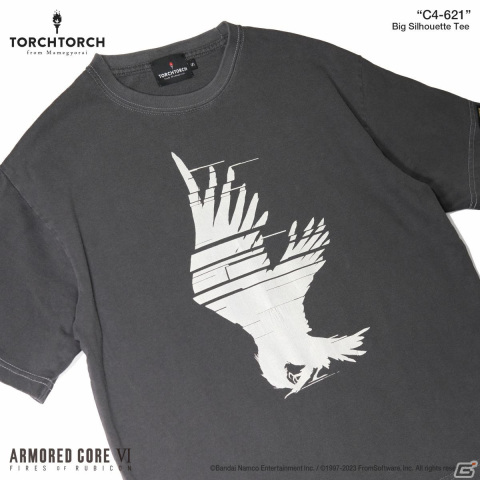 「ARMORED CORE VI FIRES OF RUBICON」作中エンブレムがモチーフとなったTORCH TORCHとのコラボTシャツ2種の受注受付が開始！の画像
