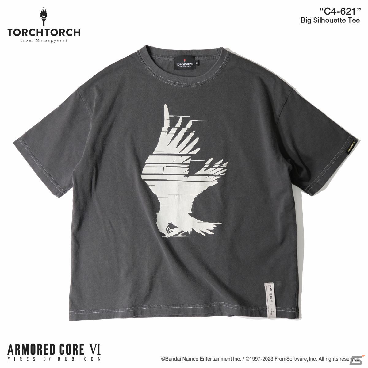 「ARMORED CORE VI FIRES OF RUBICON」作中エンブレムがモチーフとなったTORCH TORCHとのコラボTシャツ2種の受注受付が開始！の画像3