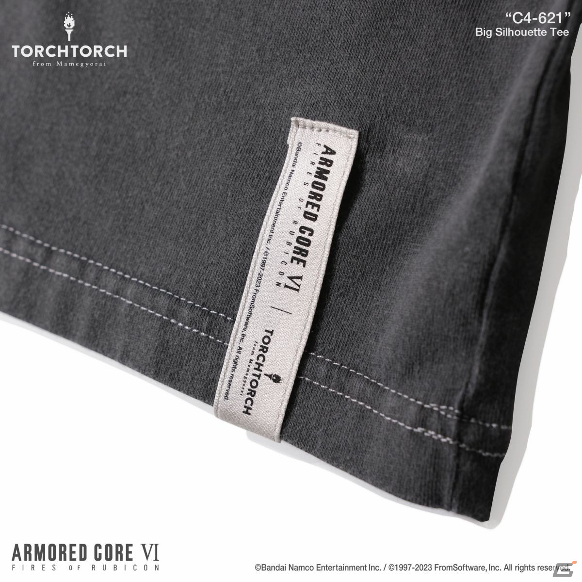「ARMORED CORE VI FIRES OF RUBICON」作中エンブレムがモチーフとなったTORCH TORCHとのコラボTシャツ2種の受注受付が開始！の画像6