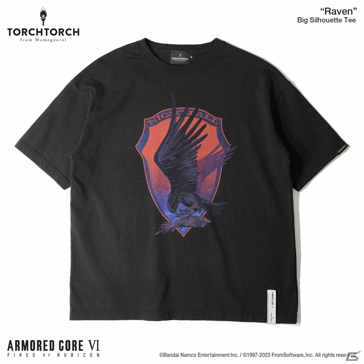 「ARMORED CORE VI FIRES OF RUBICON」作中エンブレムがモチーフとなったTORCH TORCHとのコラボTシャツ2種の受注受付が開始！の画像8