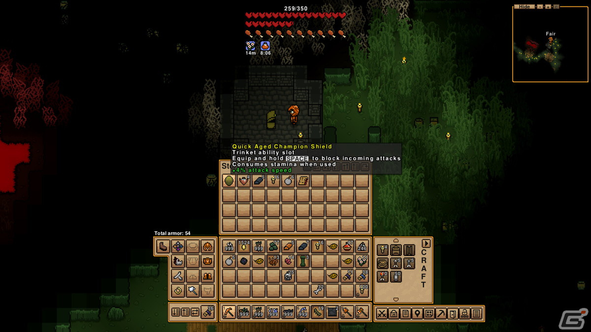 オープンワールドサバイバルクラフトゲーム「Necesse」にてワールド間でのキャラクター共有が可能に！ソロプレイ向けのコンテンツもの画像13