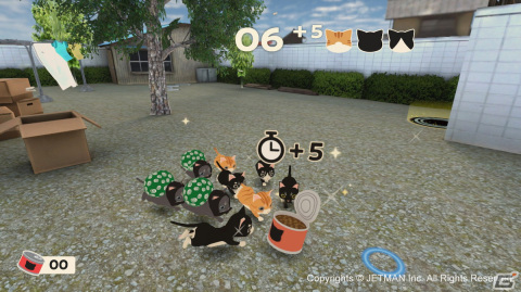 ネコを巣穴へ誘導する癒し系パズル「ネコミン」が12月14日に配信！Joy-Conをネコジャラシに見立てて集めようの画像
