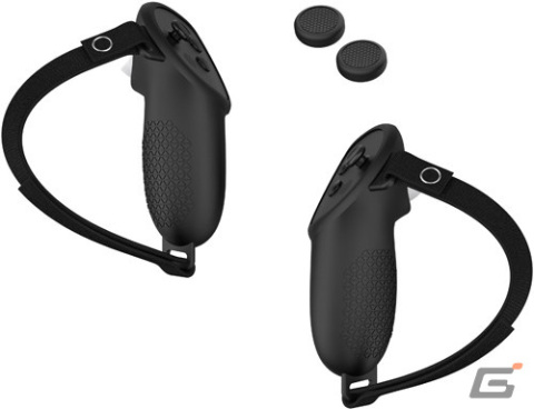 Quest2VRヘッドセット 本体とコントローラー　コントローラーカバー 外部の衝撃からVR機器を守る！ヘッドセットとコントローラーをまとめて