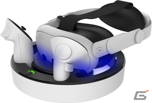 Meta Quest 3用のセミハードケースやシリコンカバー、充電機能付き