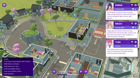 AIキャラを作成し日常を観察できるAI-NPCサンドボックスゲーム「Ememe」が発表！2024年夏よりPC向けにアーリーアクセス開始の画像2