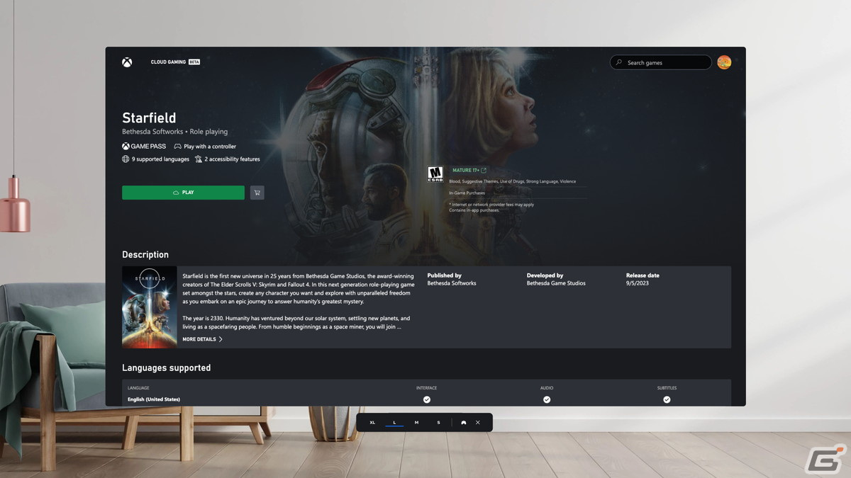 Meta Questに「Xbox Cloud Gaming（Beta）」が対応！Xbox Series X|S本体が無くても「Starfield」などのストリーミングプレイが可能にの画像2