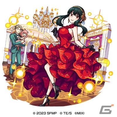 「モンスト」と「劇場版 SPY×FAMILY CODE: White」のコラボが12月15日より開催!パーティ衣装のロイド、アーニャ、ヨルたちがガチャに登場の画像