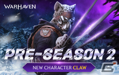 「WARHAVEN」プレシーズン2が開幕!シャープかつ野性的な戦闘を繰り広げる新キャラクター「クロー」が登場の画像
