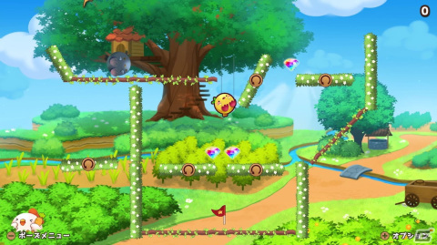 パズルアクション「ぴよころ」が配信！自由に描いたブロックをぶつけたり橋を描いてゴールを目指そうの画像