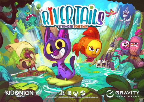 猫と魚の協力アクションADV「River Tails: Stronger Together」が正式リリース！アートブックがセットになったバンドルもの画像1