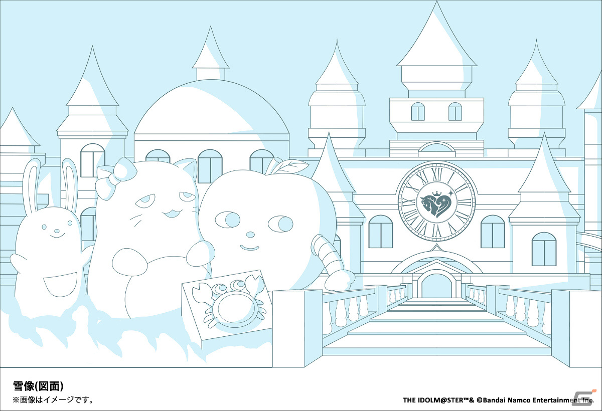 「デレマス」の雪像が2024 さっぽろ雪まつりに展示！北海道出身アイドル7人のグッズも登場する「ゆきます IN S@PPORO」を2月4日より実施の画像