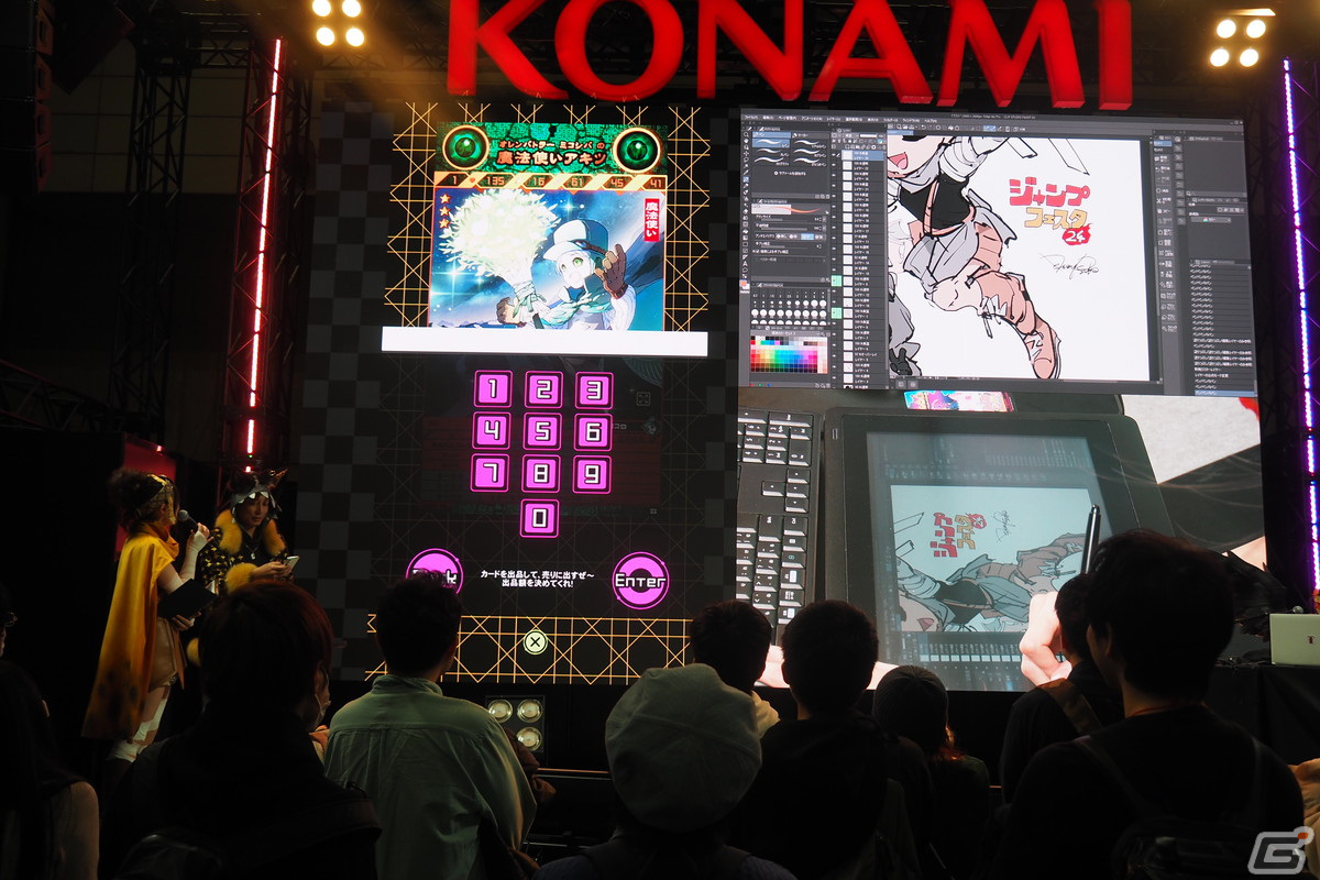 「ORE'N」ゲーム情報に加えて出水ぽすか氏によるライブペインティングも！ジャンプフェスタ2024のスペシャルステージをレポートの画像14