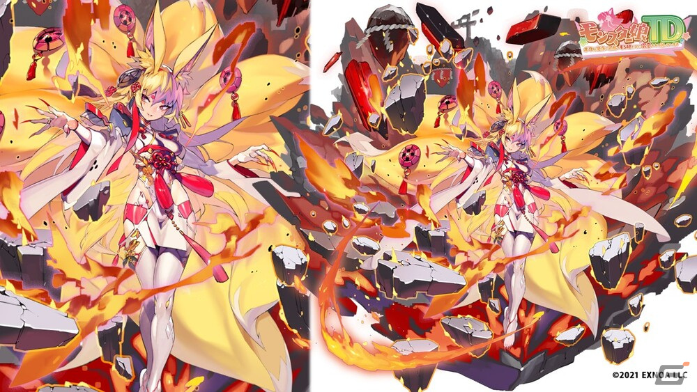 「モンスター娘TD」で【風神娘】シナツが登場するイベント「禍廻りて狐は為す」が開催!妖怪モンスター娘【大鬼】ハガネが登場するガチャもの画像