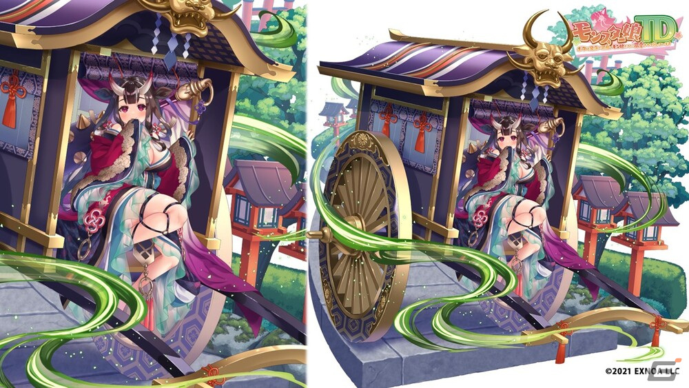 「モンスター娘TD」で【風神娘】シナツが登場するイベント「禍廻りて狐は為す」が開催!妖怪モンスター娘【大鬼】ハガネが登場するガチャもの画像