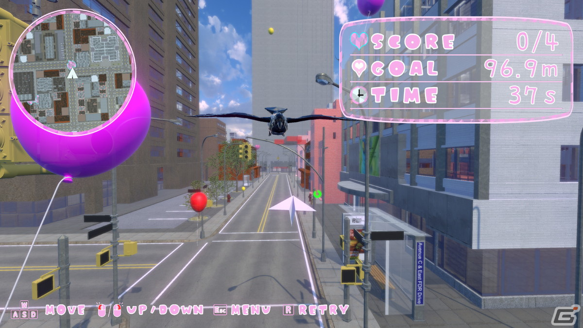 紙飛行機になった“恋文”を操作して女の子に届けるフライトアクションゲーム「KOIBUMI」がSteamで配信開始！の画像2