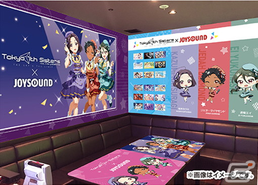 「Tokyo 7th シスターズ」JOYSOUND直営店とのコラボキャンペーンが1月12日より開催!JOYSOUND池袋西口公園前店ではカラオケコラボルームもの画像