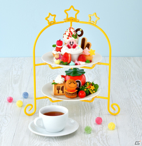 「カービィカフェ」お菓子と料理をたっぷり盛りつけたアフタヌーンティーが12月26日より登場！の画像1