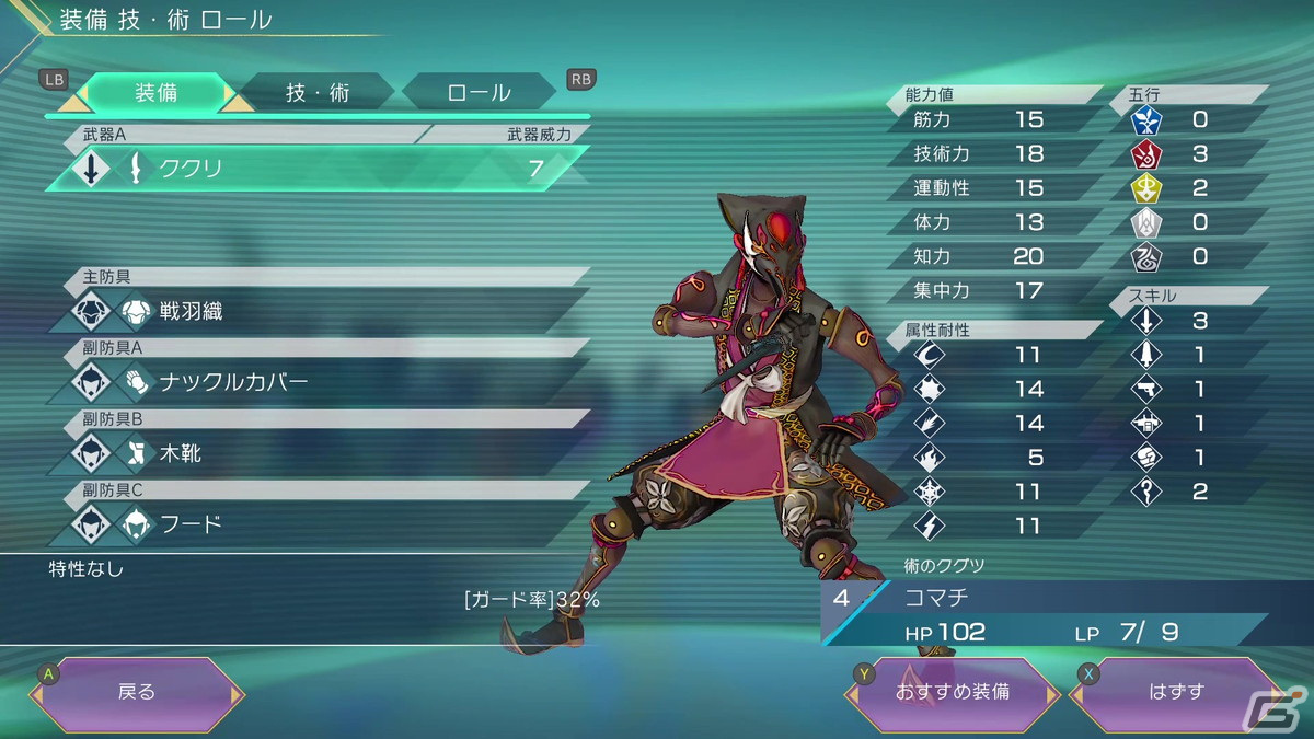 人間と異なり装備可能武器は1つ