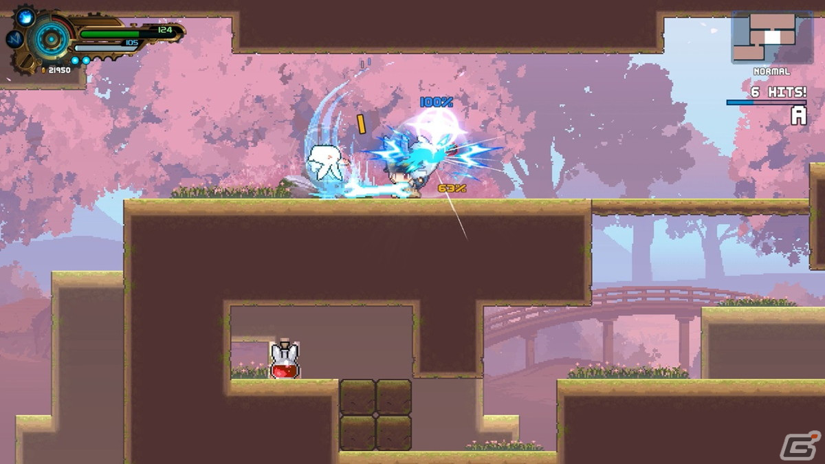 探索×2Dスクロール×弾幕シューティング!探索や謎解きにシンプルかつ爽快なアクションなどが合わさった「TEVI」をレビューの画像