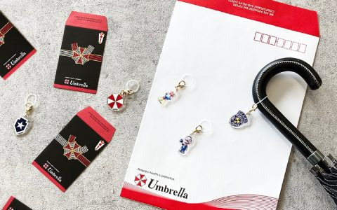 気分はアンブレラ社員！？「バイオハザード」シリーズからアンブレラ社をモチーフにしたポチ袋と封筒が登場