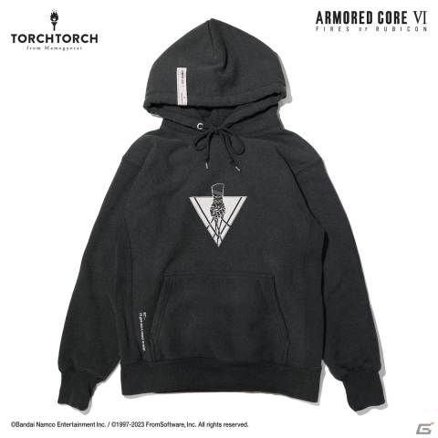 「ARMORED CORE VI FIRES OF RUBICON」とTORCH TORCHのコラボパーカーが登場！ハンドラー・ウォルターの渋みや存在感を表現の画像2